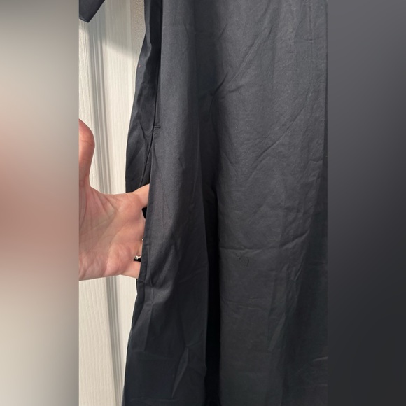 Old Navy Mini Swing Shirt Dress in Black 100% Cotton Large Tall - Picture 3 of 12